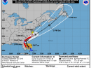 The projected path of Dorian as of 2100 UTC on September 3. [NOAA graphic]